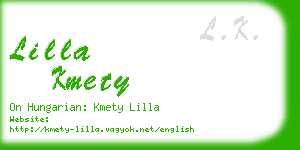 lilla kmety business card